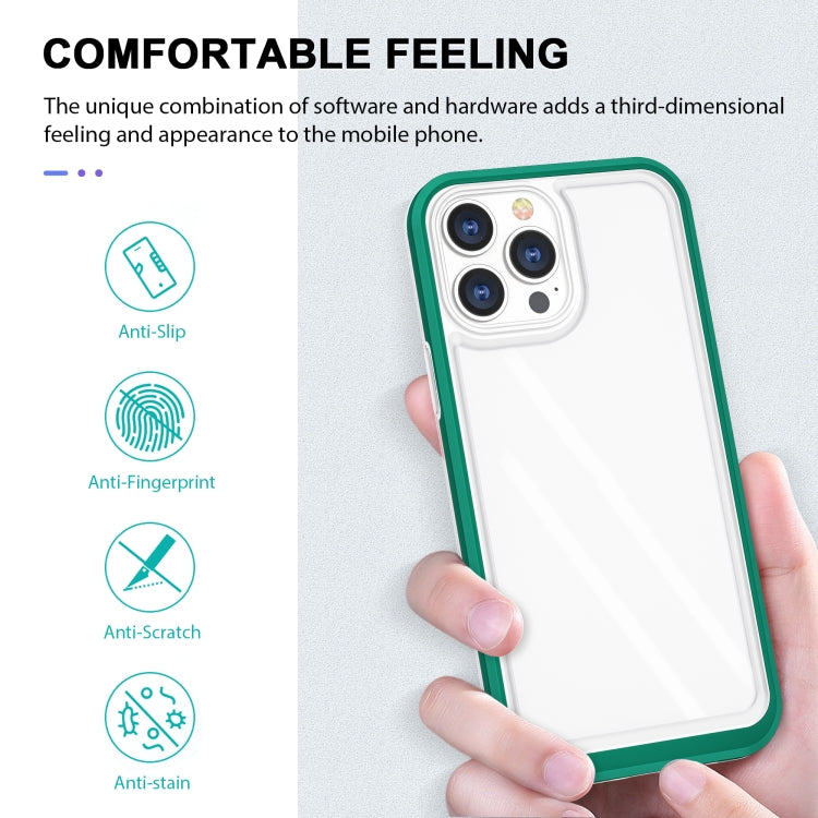 For iPhone 13 Pro Max Bright Series Clear Acrylic + PC+TPU Shockproof Case
