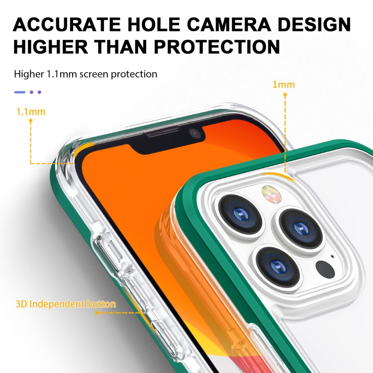 For iPhone 13 Pro Max Bright Series Clear Acrylic + PC+TPU Shockproof Case