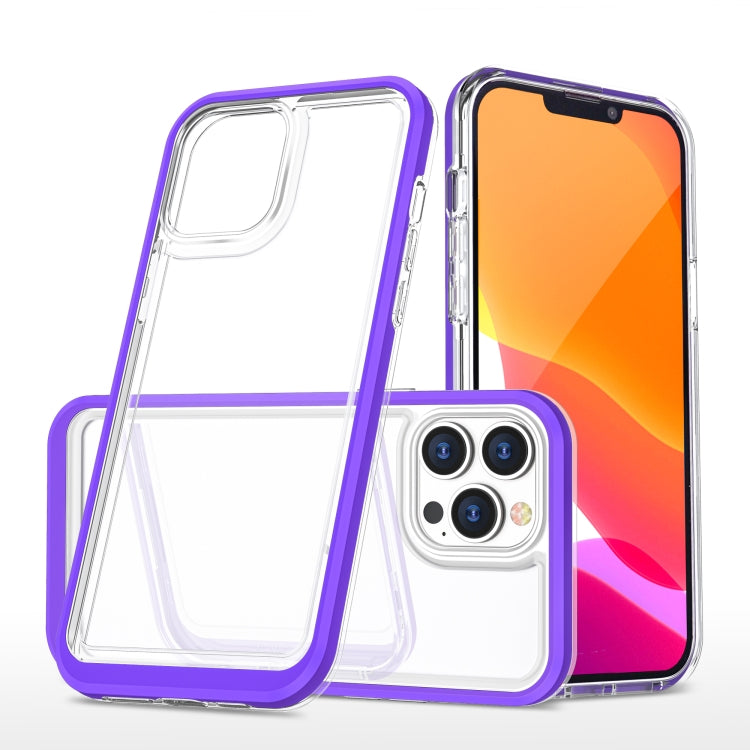 For iPhone 13 Pro Max Bright Series Clear Acrylic + PC+TPU Shockproof Case