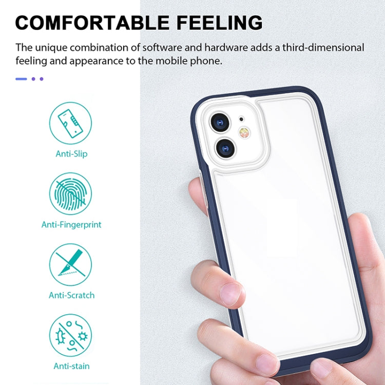 For iPhone 12 mini Bright Series Clear Acrylic + PC+TPU Shockproof Case
