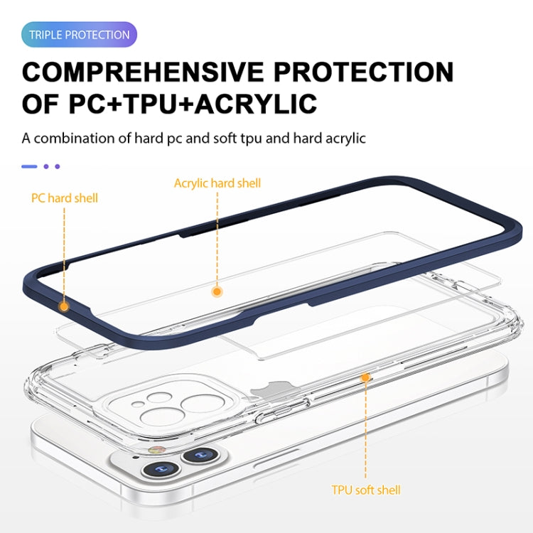 For iPhone 12 mini Bright Series Clear Acrylic + PC+TPU Shockproof Case