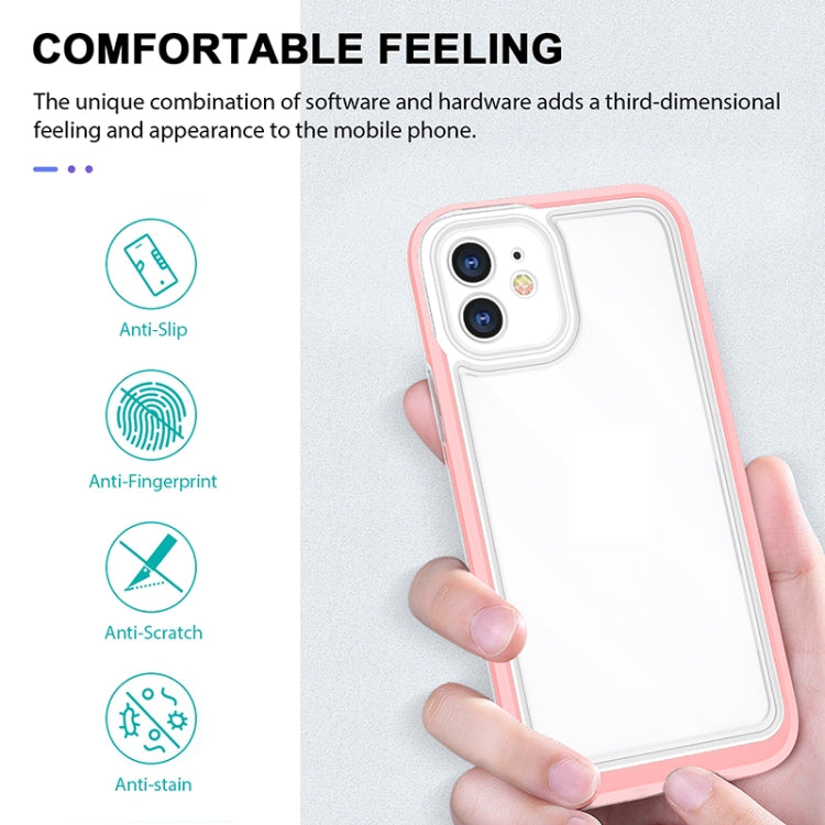 For iPhone 12 mini Bright Series Clear Acrylic + PC+TPU Shockproof Case