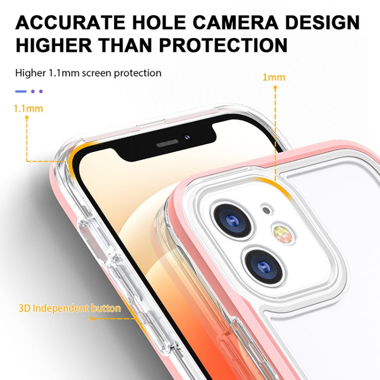 For iPhone 12 mini Bright Series Clear Acrylic + PC+TPU Shockproof Case