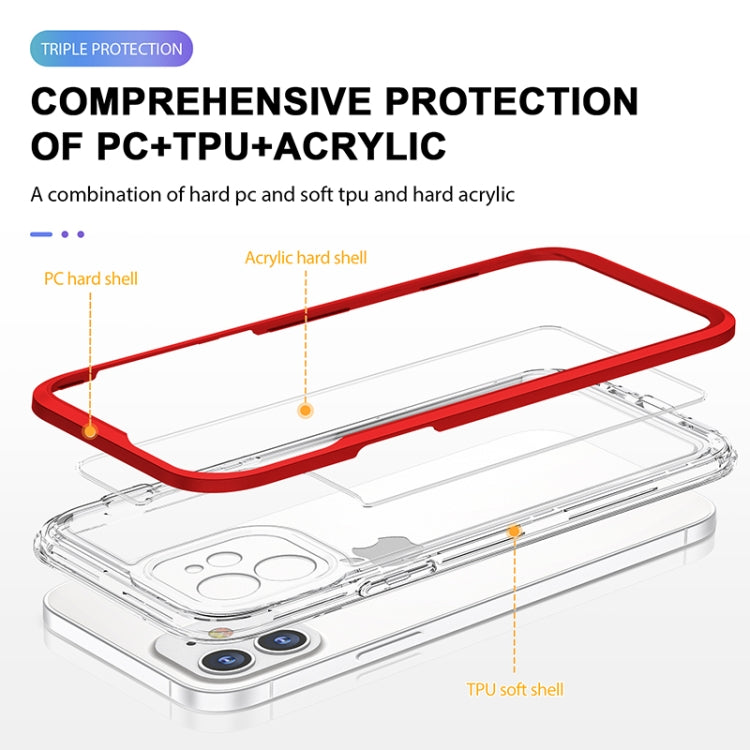 For iPhone 12 mini Bright Series Clear Acrylic + PC+TPU Shockproof Case