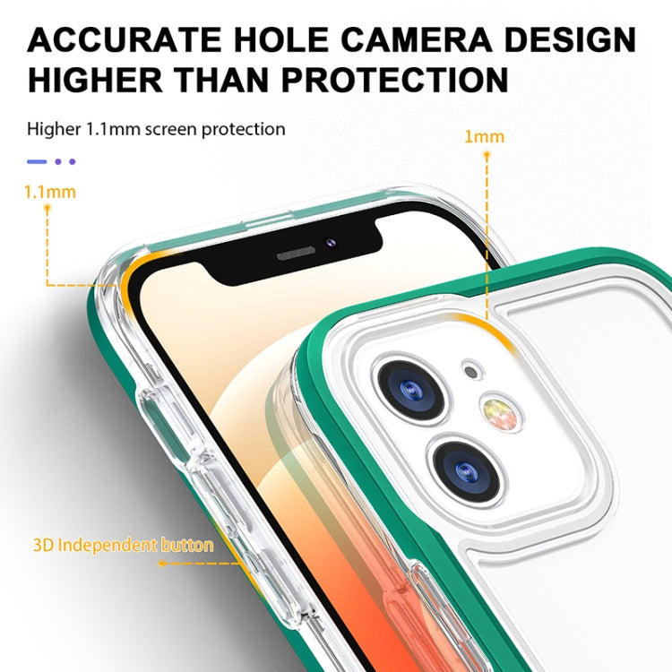For iPhone 12 mini Bright Series Clear Acrylic + PC+TPU Shockproof Case