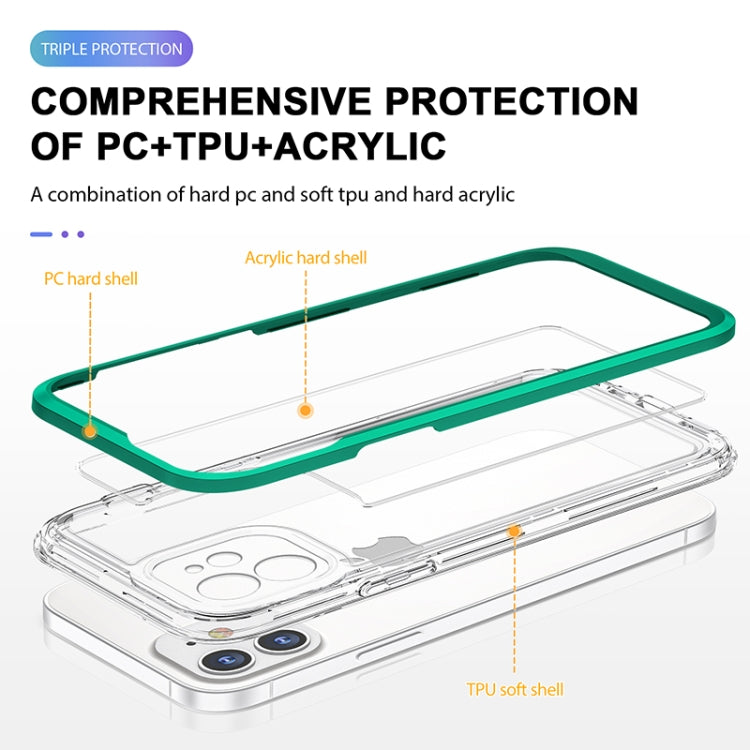 For iPhone 12 mini Bright Series Clear Acrylic + PC+TPU Shockproof Case