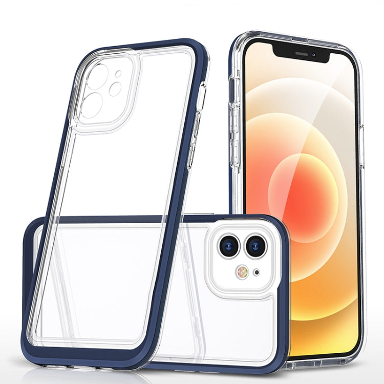 For iPhone 12 Bright Series Clear Acrylic + PC+TPU Shockproof Case