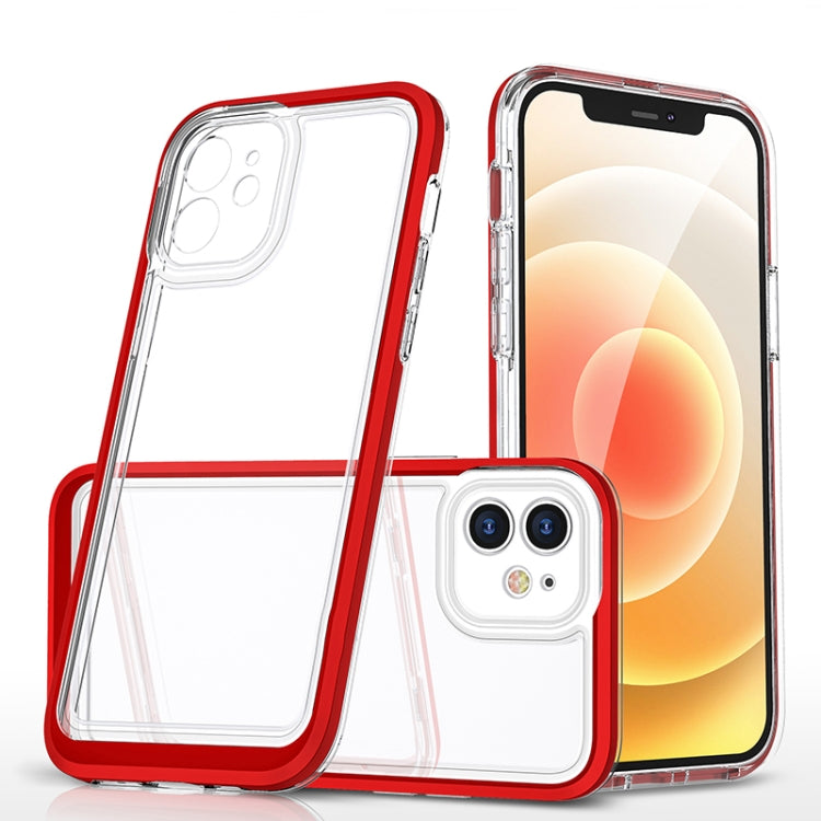 For iPhone 12 Bright Series Clear Acrylic + PC+TPU Shockproof Case