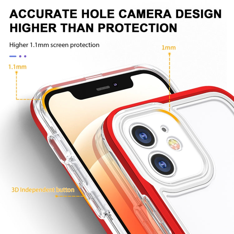 For iPhone 12 Bright Series Clear Acrylic + PC+TPU Shockproof Case
