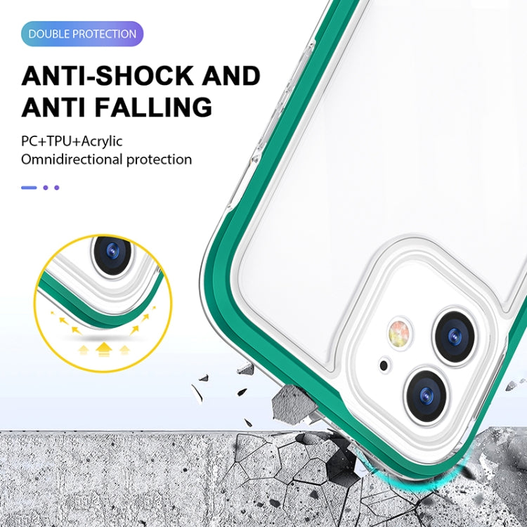 For iPhone 12 Bright Series Clear Acrylic + PC+TPU Shockproof Case