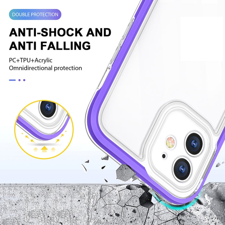 For iPhone 12 Bright Series Clear Acrylic + PC+TPU Shockproof Case