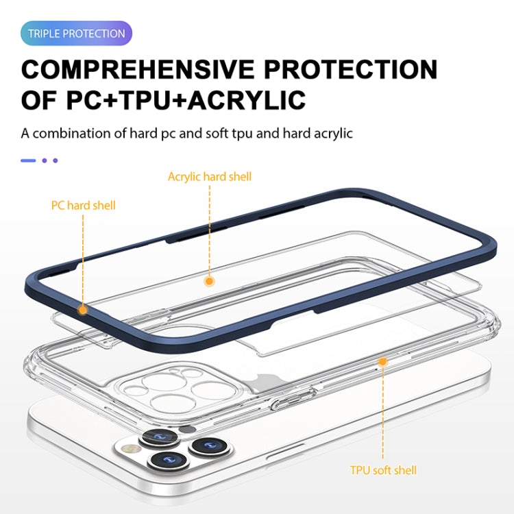 For iPhone 12 Pro Max Bright Series Clear Acrylic + PC+TPU Shockproof Case