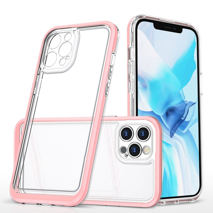 For iPhone 12 Pro Max Bright Series Clear Acrylic + PC+TPU Shockproof Case
