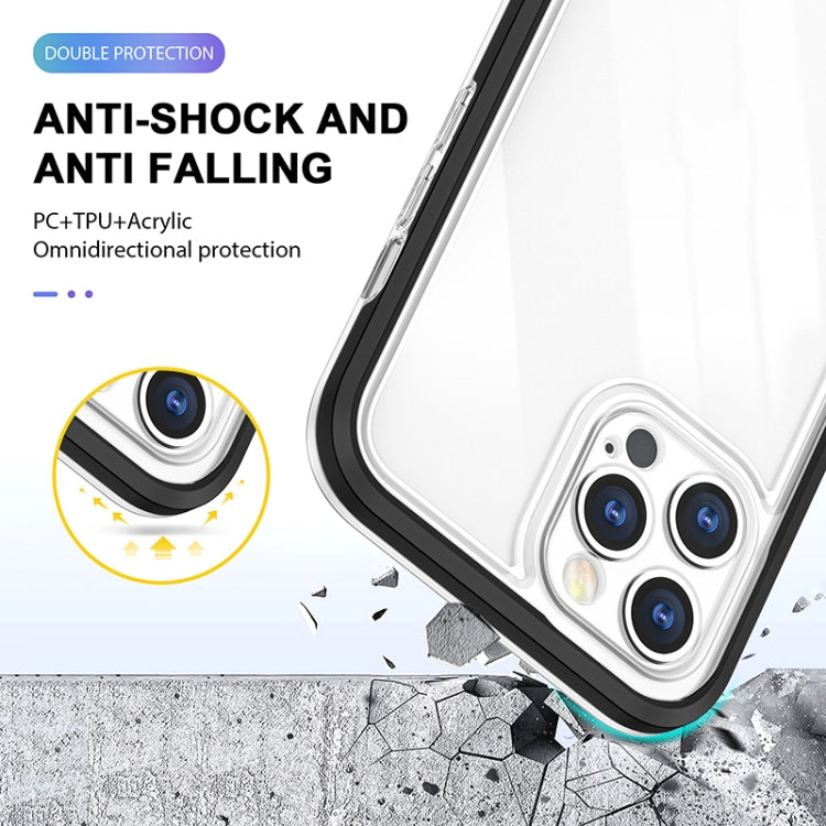 For iPhone 12 Pro Max Bright Series Clear Acrylic + PC+TPU Shockproof Case