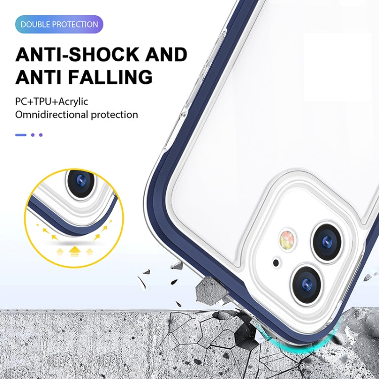 For iPhone 11 Bright Series Clear Acrylic + PC+TPU Shockproof Case