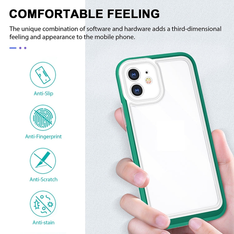 For iPhone 11 Bright Series Clear Acrylic + PC+TPU Shockproof Case