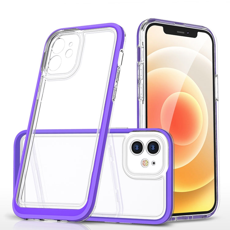 For iPhone 11 Bright Series Clear Acrylic + PC+TPU Shockproof Case