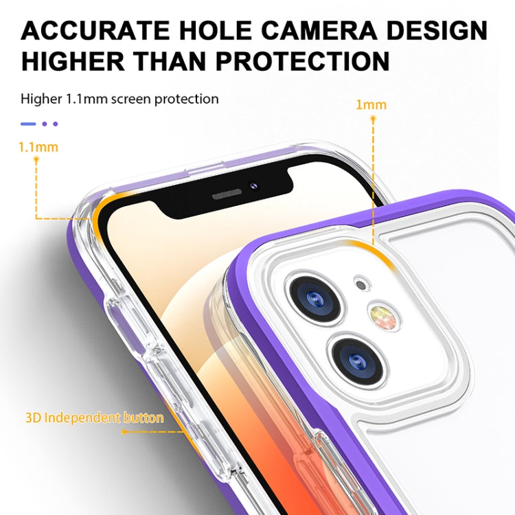 For iPhone 11 Bright Series Clear Acrylic + PC+TPU Shockproof Case