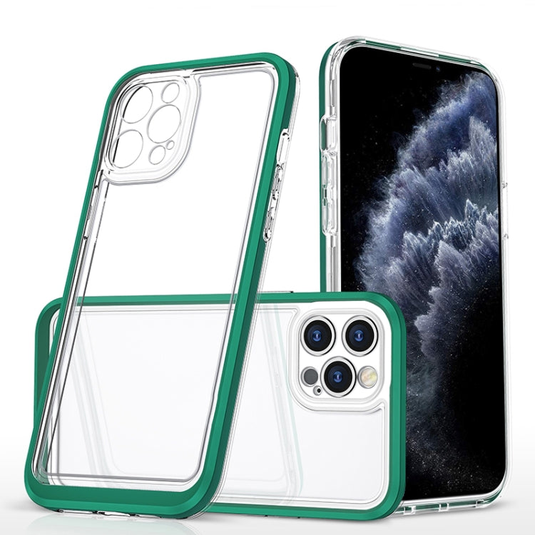 For iPhone 11 Pro Bright Series Clear Acrylic + PC+TPU Shockproof Case