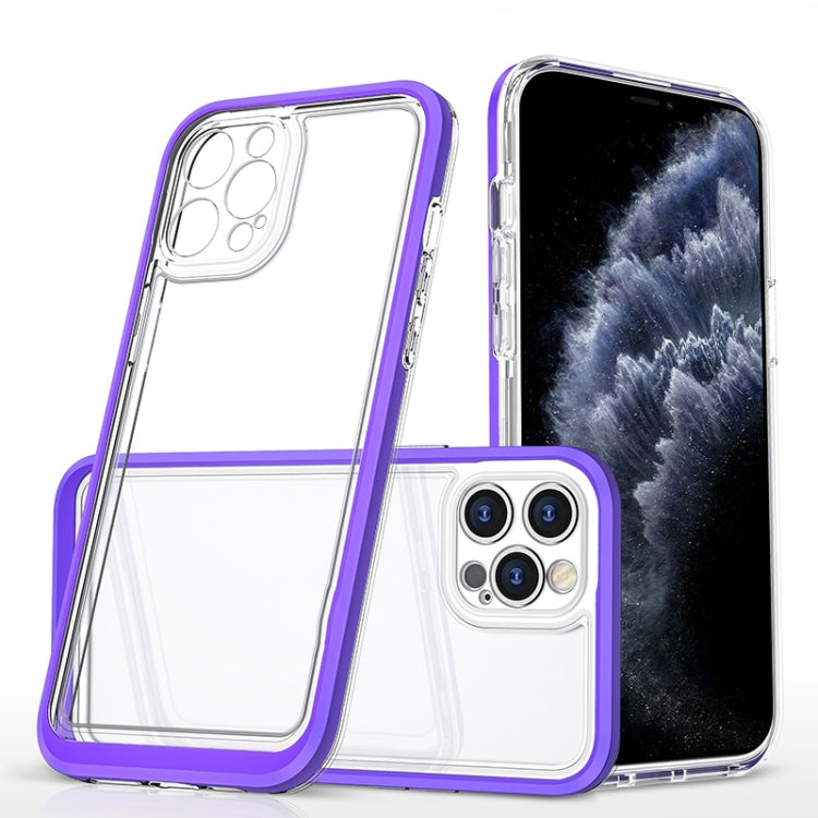 For iPhone 11 Pro Bright Series Clear Acrylic + PC+TPU Shockproof Case