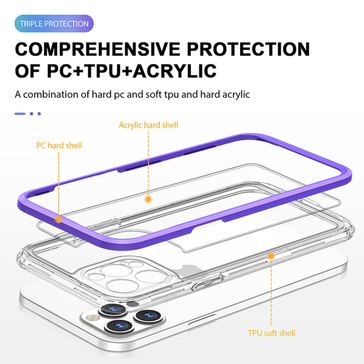For iPhone 11 Pro Bright Series Clear Acrylic + PC+TPU Shockproof Case