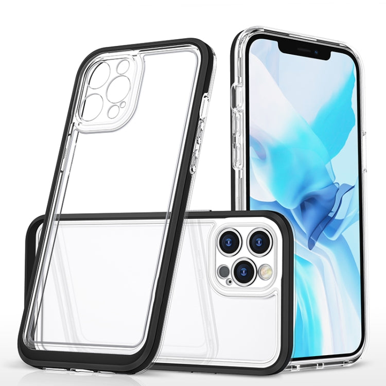 For iPhone 11 Pro Max Bright Series Clear Acrylic + PC+TPU Shockproof Case