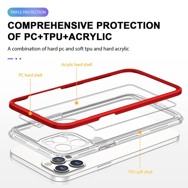 For iPhone 11 Pro Max Bright Series Clear Acrylic + PC+TPU Shockproof Case