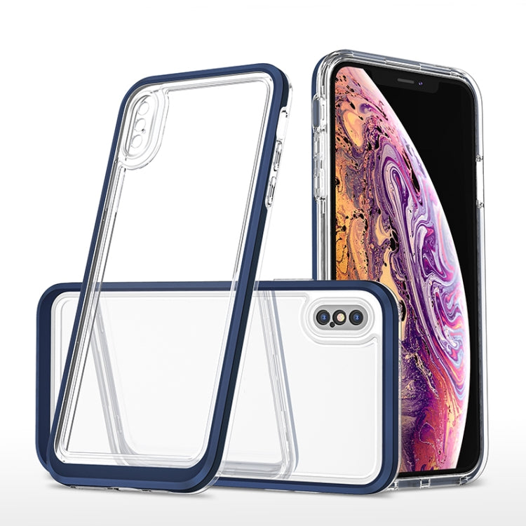 For iPhone X / XS Bright Series Clear Acrylic + PC+TPU Shockproof Case