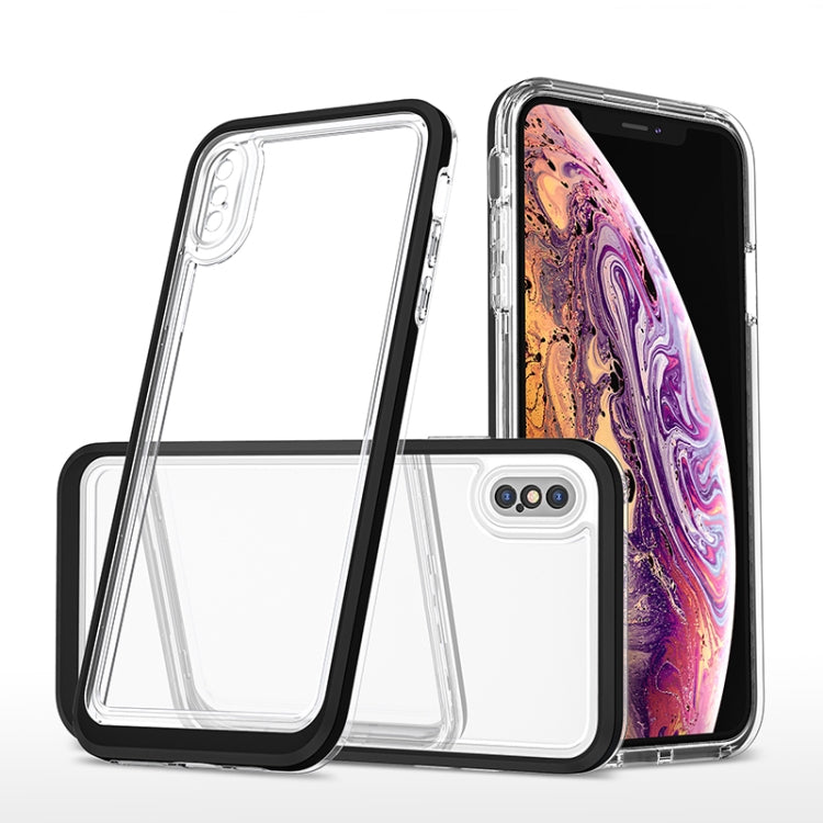 For iPhone X / XS Bright Series Clear Acrylic + PC+TPU Shockproof Case