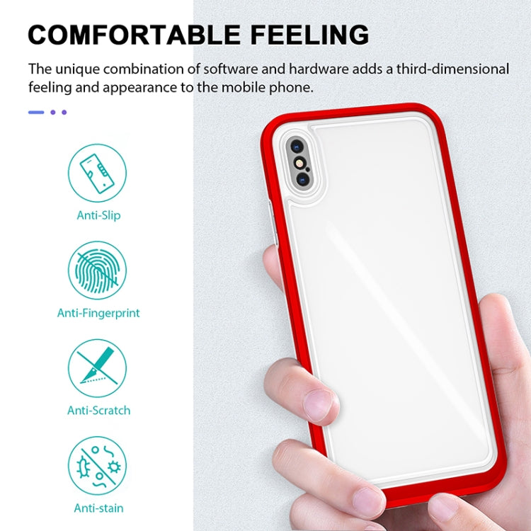 For iPhone X / XS Bright Series Clear Acrylic + PC+TPU Shockproof Case