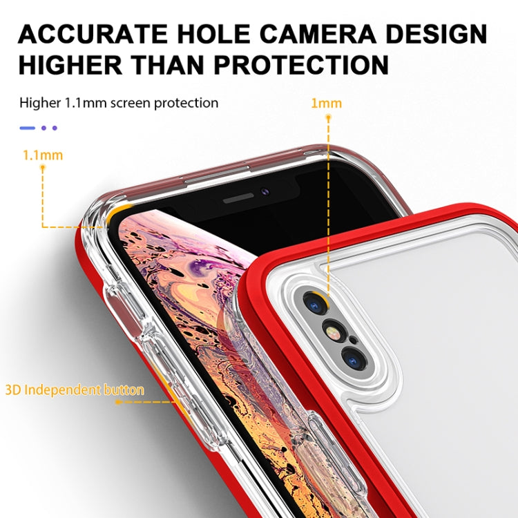 For iPhone X / XS Bright Series Clear Acrylic + PC+TPU Shockproof Case