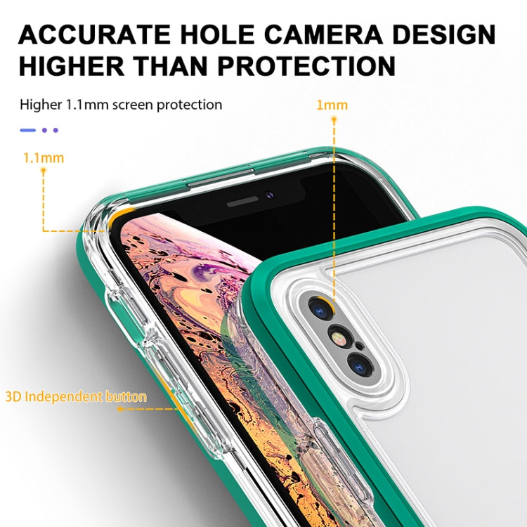 For iPhone X / XS Bright Series Clear Acrylic + PC+TPU Shockproof Case