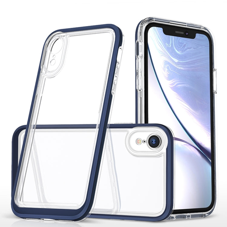 For iPhone XR Bright Series Clear Acrylic + PC+TPU Shockproof Case