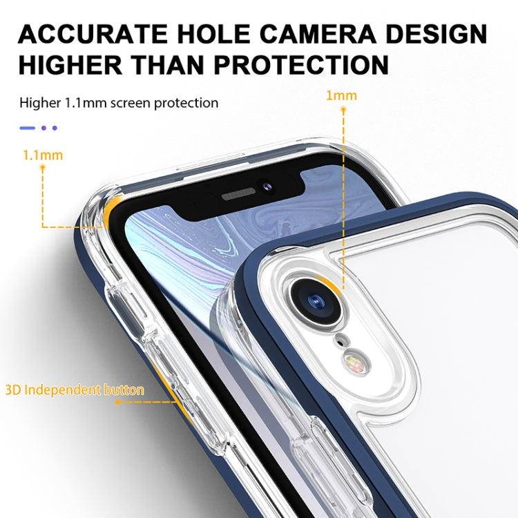 For iPhone XR Bright Series Clear Acrylic + PC+TPU Shockproof Case