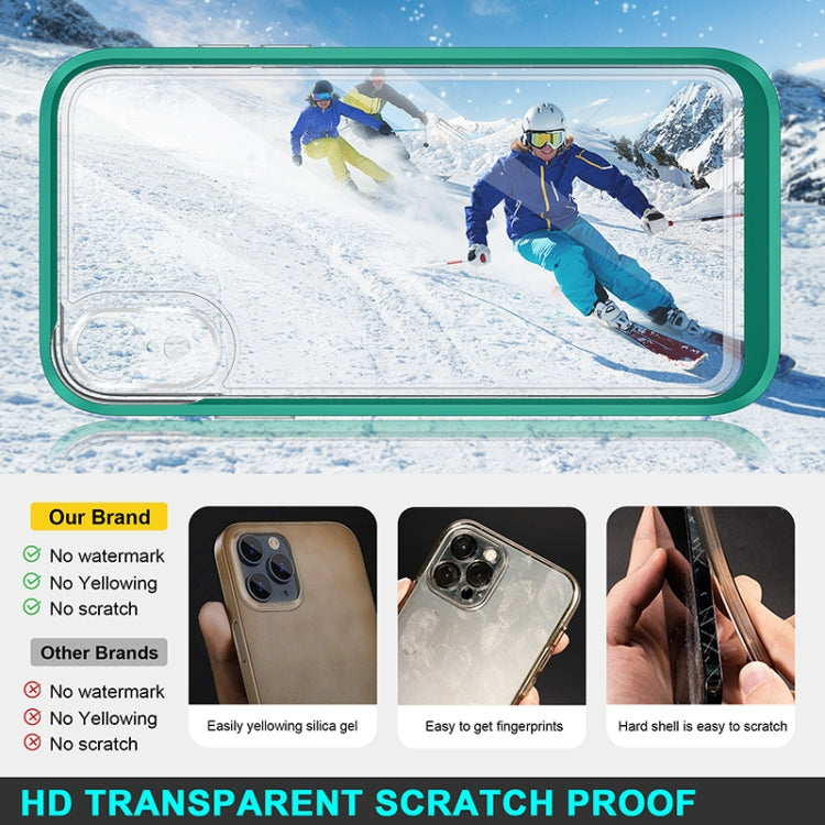 For iPhone XR Bright Series Clear Acrylic + PC+TPU Shockproof Case