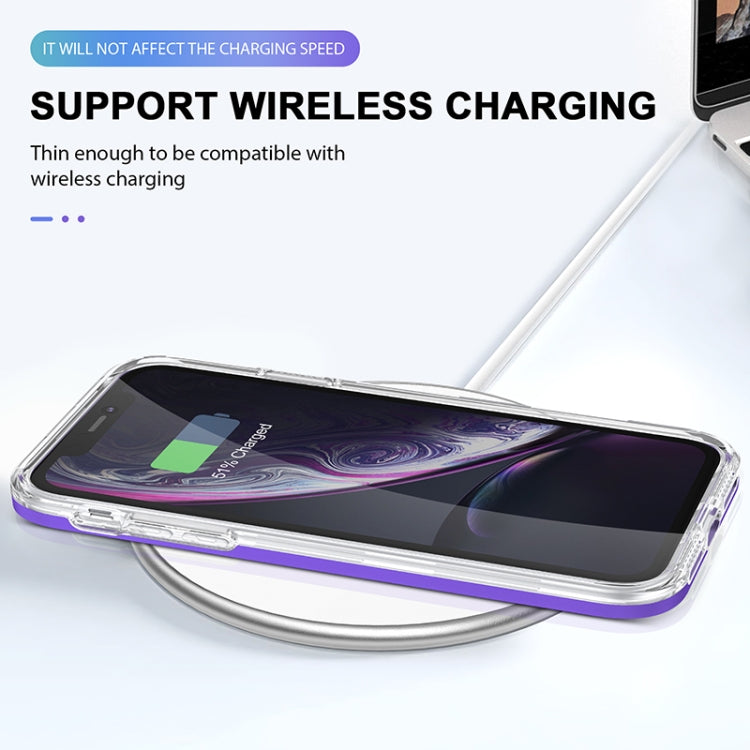For iPhone XR Bright Series Clear Acrylic + PC+TPU Shockproof Case