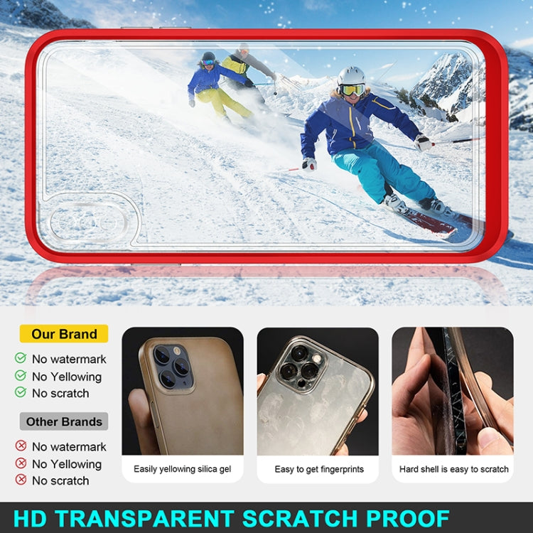 For iPhone XS Max Bright Series Clear Acrylic + PC+TPU Shockproof Case