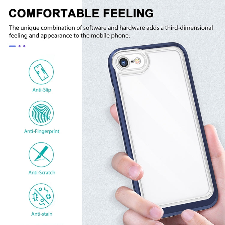 For iPhone SE 2022 / SE 2020 / 8 / 7 Bright Series Clear Acrylic + PC+TPU Shockproof Case
