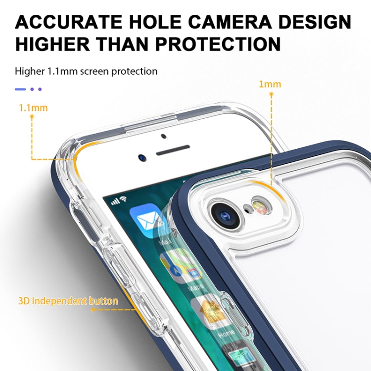 For iPhone SE 2022 / SE 2020 / 8 / 7 Bright Series Clear Acrylic + PC+TPU Shockproof Case