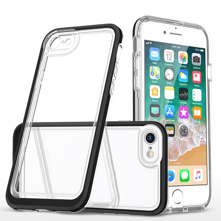 For iPhone SE 2022 / SE 2020 / 8 / 7 Bright Series Clear Acrylic + PC+TPU Shockproof Case