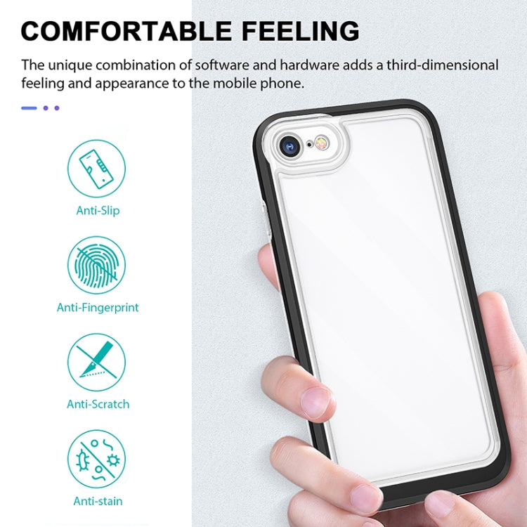 For iPhone SE 2022 / SE 2020 / 8 / 7 Bright Series Clear Acrylic + PC+TPU Shockproof Case
