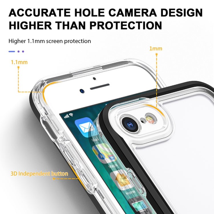 For iPhone SE 2022 / SE 2020 / 8 / 7 Bright Series Clear Acrylic + PC+TPU Shockproof Case