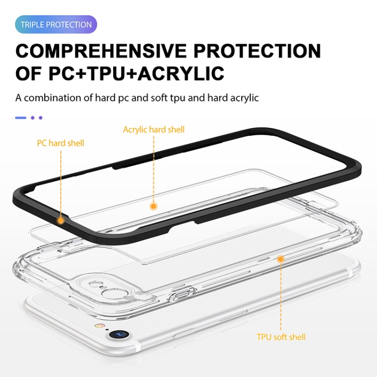 For iPhone SE 2022 / SE 2020 / 8 / 7 Bright Series Clear Acrylic + PC+TPU Shockproof Case