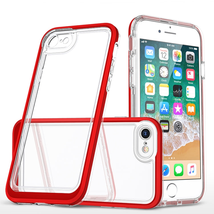 For iPhone SE 2022 / SE 2020 / 8 / 7 Bright Series Clear Acrylic + PC+TPU Shockproof Case