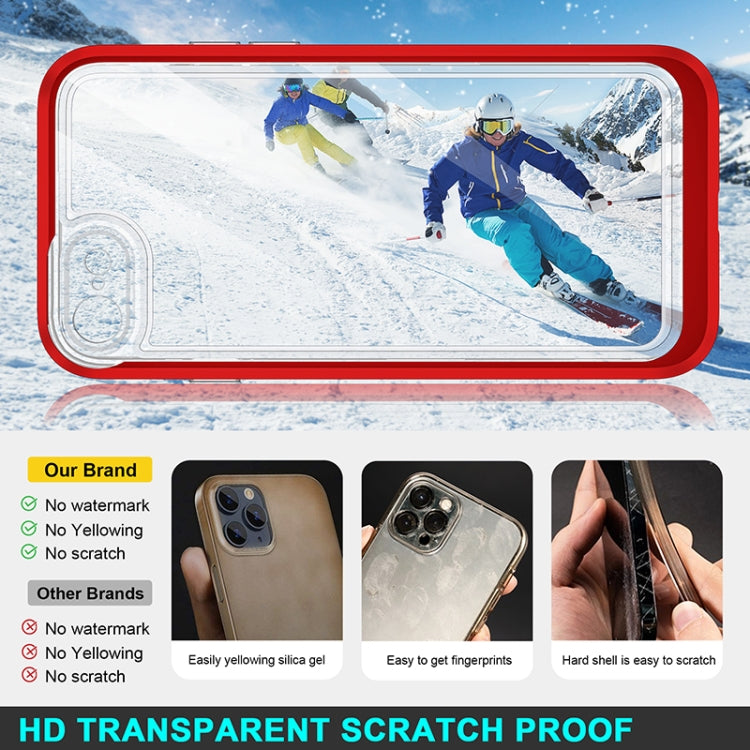 For iPhone SE 2022 / SE 2020 / 8 / 7 Bright Series Clear Acrylic + PC+TPU Shockproof Case