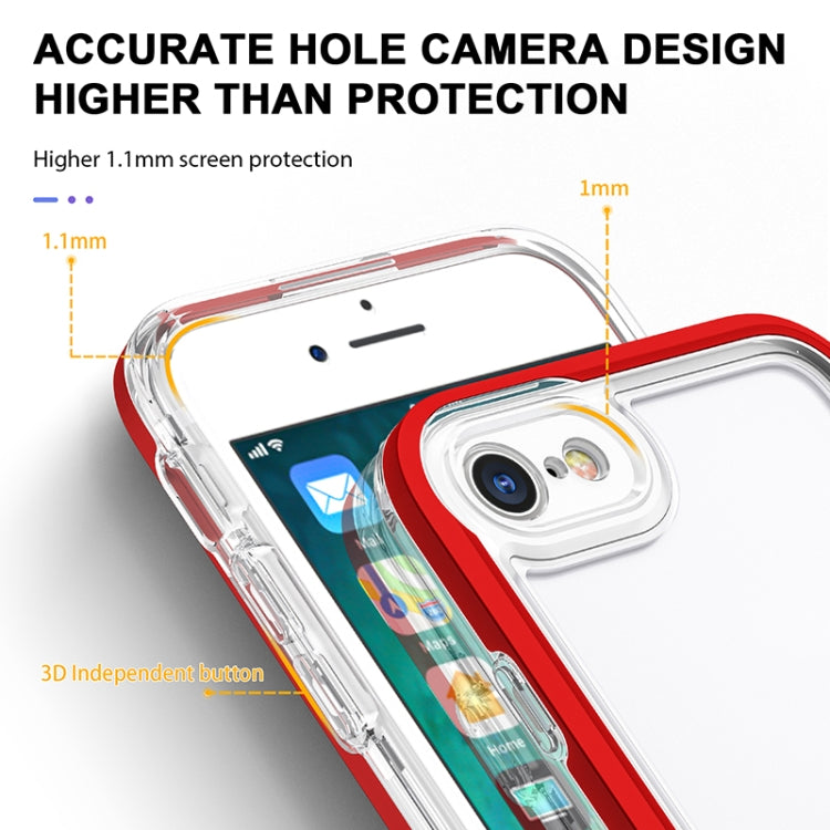 For iPhone SE 2022 / SE 2020 / 8 / 7 Bright Series Clear Acrylic + PC+TPU Shockproof Case