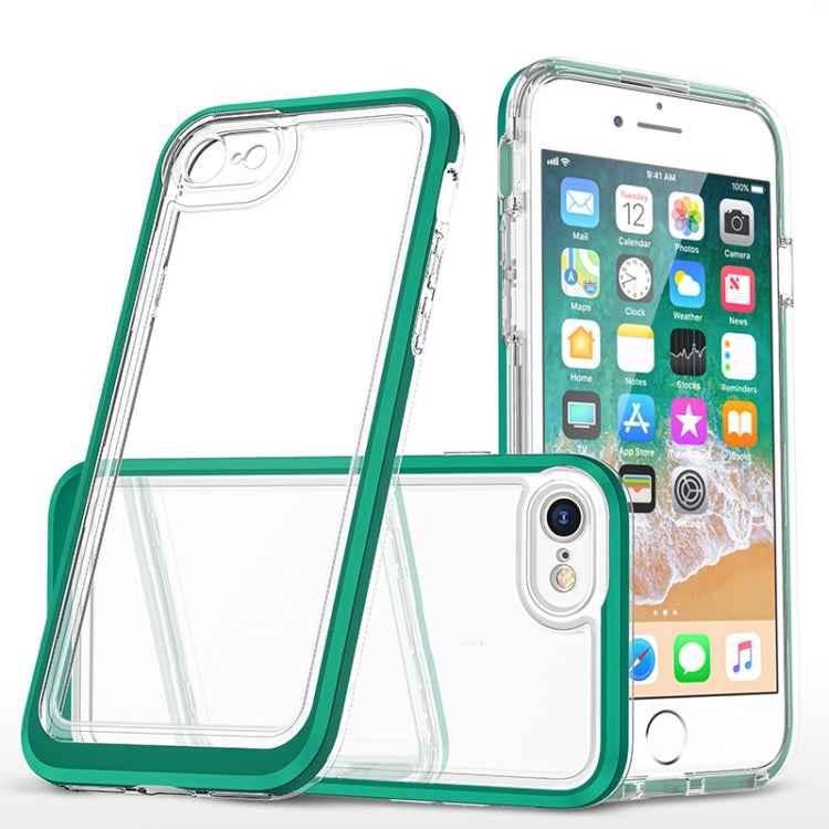 For iPhone SE 2022 / SE 2020 / 8 / 7 Bright Series Clear Acrylic + PC+TPU Shockproof Case