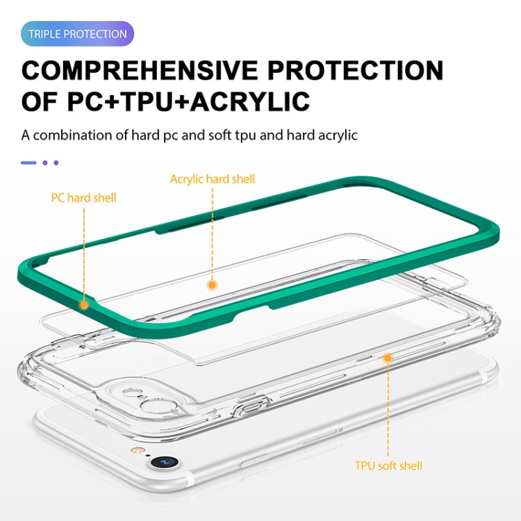 For iPhone SE 2022 / SE 2020 / 8 / 7 Bright Series Clear Acrylic + PC+TPU Shockproof Case