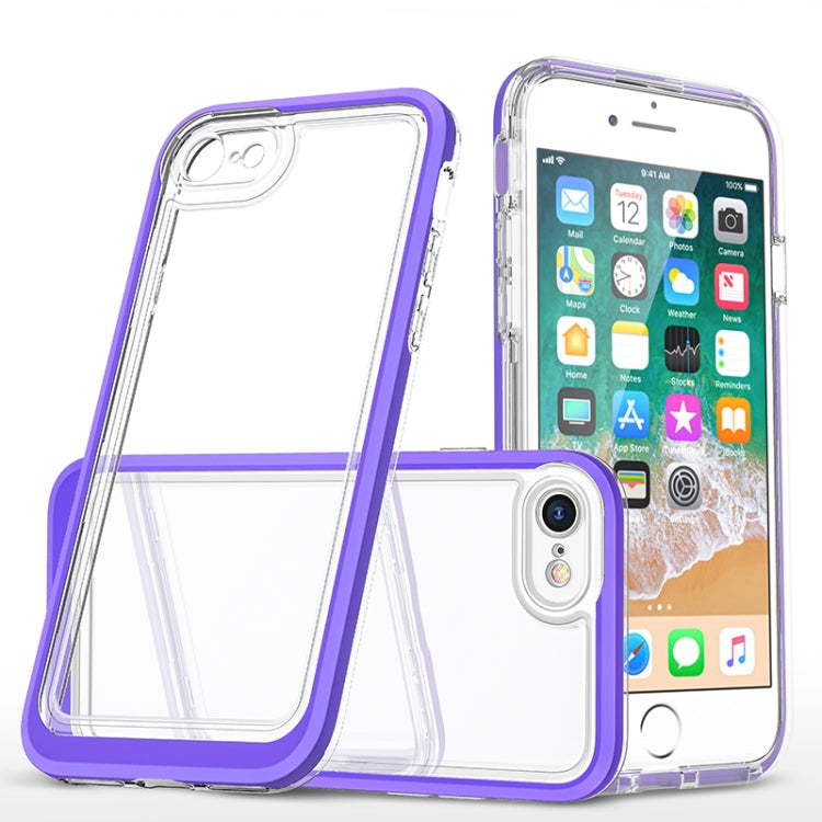 For iPhone SE 2022 / SE 2020 / 8 / 7 Bright Series Clear Acrylic + PC+TPU Shockproof Case