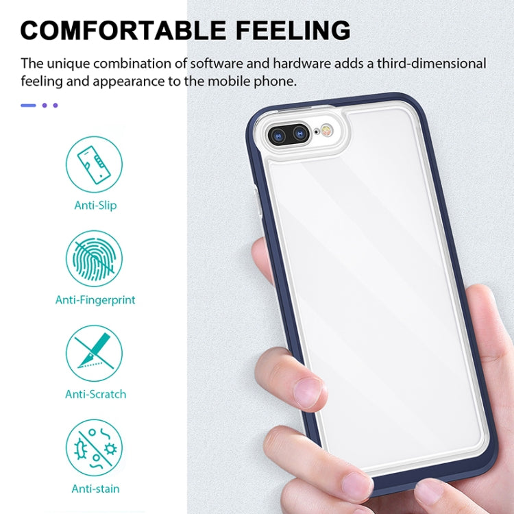 Bright Series Clear Acrylic + PC+TPU Shockproof Case For iPhone 8 Plus / 7 Plus